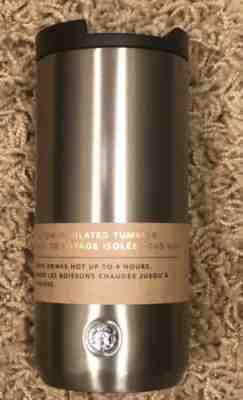 Starbucks Holiday 2018 Stainless Steel Tumbler Silver 12 fl oz NEW - Sold on eBay Jun, 13th 2019 for $27.99