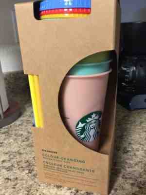 Starbucks Real Color Changing Cups. Unopened 5-pack - Sold on eBay Jun, 13th 2019 for $61.19