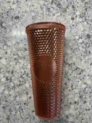 NEW Unused Starbucks Rose Gold Pink Spike Tumbler 24 oz Cup With Straw *IN HAND* - Sold on eBay Jun, 13th 2019 for $35.00