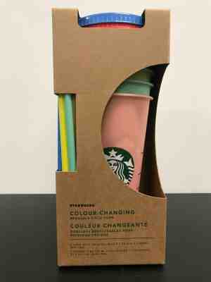 Starbucks Color Changing Tumblers (5 cups, lids, straws) NEW Hard to Find - Sold on eBay Jun, 13th 2019 for $52.00