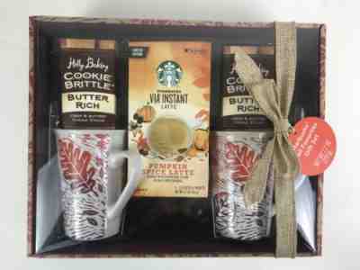 Starbucks Fall Favorites PSL Gift Set Pumpkin Spice Latte 2 Mugs Cookies NEW - Sold on eBay Jun, 13th 2019 for $19.99