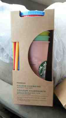 Brand New 2019 Starbucks Color Changing Tumblers 5 Set of Cups - Sold on eBay Jun, 13th 2019 for $75.00