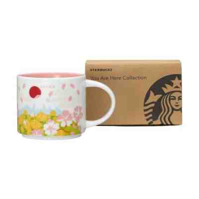 New Starbucks Japan You Are Here Spring Limited Edition Mug 14oz Sakura Fuji - Sold on eBay Jun, 13th 2019 for $37.00