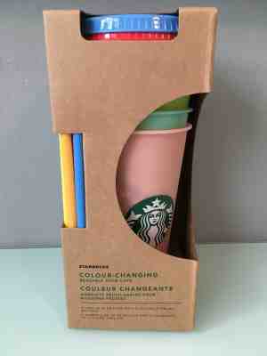 Starbucks Reusable COLOR CHANGING Cold Cup Collection  - Sold on eBay Jun, 13th 2019 for $72.00