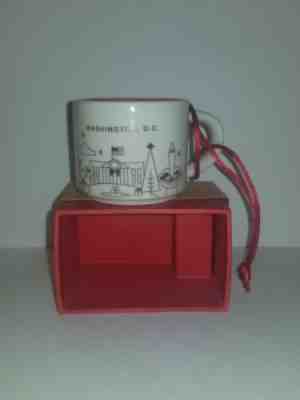 Starbucks Washington DC Christmas 2014 MIC You Are Here Ornament In Box W/ SKU - Sold on eBay Jun, 13th 2019 for $16.23