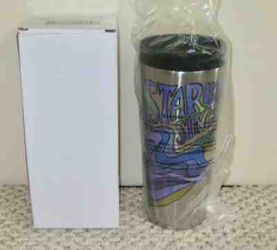 NIB Starbucks Stainless Steel Tumbler Psychedelic Siren/Mermaid 16oz - Sold on eBay Jun, 13th 2019 for $23.50