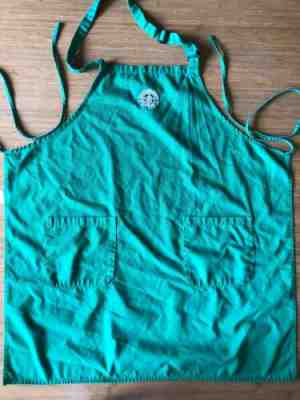 Vintage Starbucks Barista Green Apron - Sold on eBay Jun, 13th 2019 for $15.00