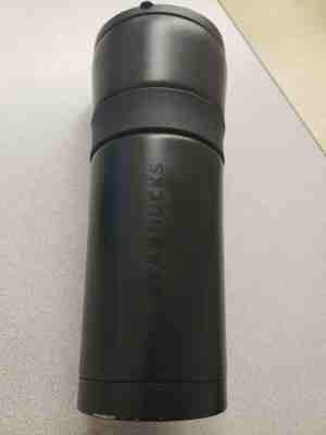 Starbucks Black Stainless Steel Tumbler Grip Coffe Mug Thermos 16 Oz - Excellent - Sold on eBay Jun, 13th 2019 for $29.99