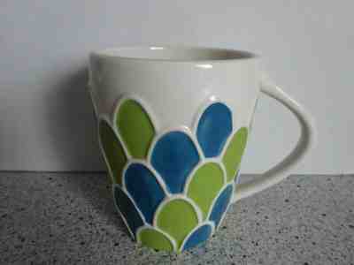 Starbucks 2009 Blue & Green Raised  Mermaid Scales Coffee Mug SO NICE! - Sold on eBay Jun, 13th 2019 for $18.00