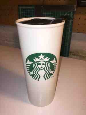 2014 Starbucks Mermaid White Ceramic Travel Tumbler w/Lid 16 oz - FREE SHIPPING - Sold on eBay Jun, 13th 2019 for $27.99