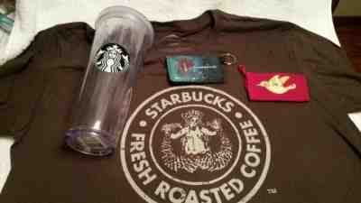 Starbucks T SHIRT / TUMBLER / KEY CHAIN / CARD HOLDER  NEW  EMPLOYEES ONLY AVAIL - Sold on eBay Jun, 13th 2019 for $35.00