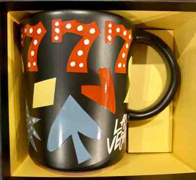 Starbucks Las Vegas Lucky 7 Black Mug NIB - Sold on eBay Jun, 13th 2019 for $18.00