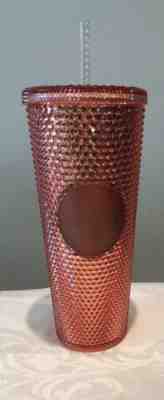 NEW Starbucks Venti Tumbler 2019 Radiant IRIDESCENT JEWELED 24oz Rose Gold Pink - Sold on eBay Jun, 13th 2019 for $29.99