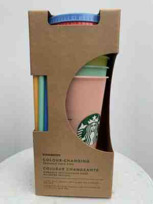 New Starbucks Color Changing Reusable Cold Cup Collection Pack 5 Tumblers 24oz - Sold on eBay Jun, 13th 2019 for $69.99