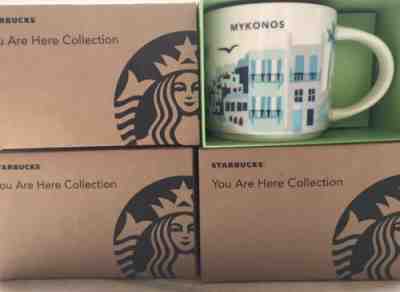 Starbucks City Mug You Are Here Collection Mykonos ORIGINAL 14oz NEW - Sold on eBay Jun, 13th 2019 for $22.50