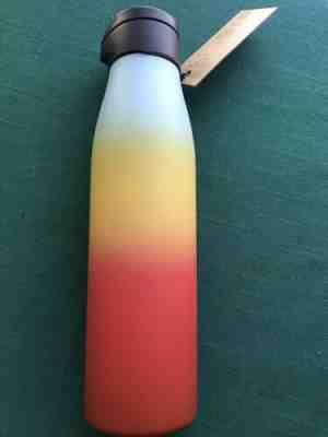 NEW Starbucks Rainbow stainless steel water bottle tumbler cold cup 591ml. - Sold on eBay Jun, 12th 2019 for $21.99