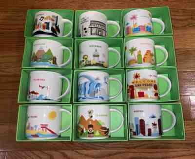 Starbucks You Are Here Coffee Mugs Lot Of 12 Brand New In Original Boxes Retired - Sold on eBay Jun, 12th 2019 for $188.50