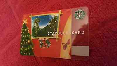 WHAT a Beauty! 2005 STARBUCKS Hawaii Christmas Mele Kalikimaka Gift Card SHINY!! - Sold on eBay Jun, 12th 2019 for $41.04