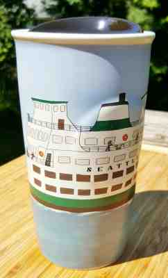 Starbucks 2016 Seattle Washington State Ferry Travel Tumbler Mug, RARE, 10 oz - Sold on eBay Jun, 12th 2019 for $26.00