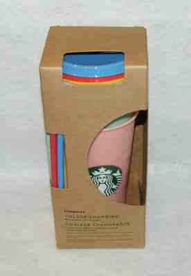 Starbucks COLOR CHANGING Reusable Cold Cups - 5 Pack 24oz NEW 2019 - Sold on eBay Jun, 12th 2019 for $59.99