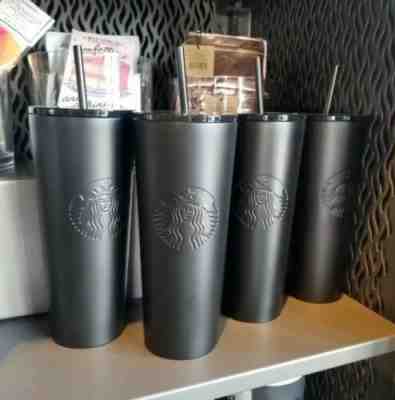 NEW 2019 Starbucks Brushed Stainless Steel Tumbler Dark Gray 16 Oz - Sold on eBay Jun, 12th 2019 for $25.00