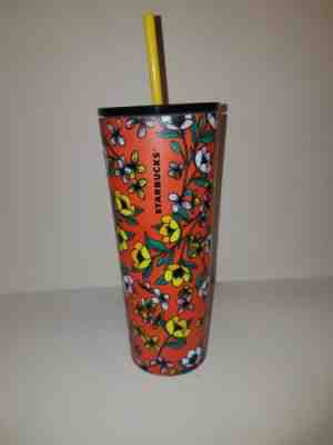 Starbucks Venti Floral Stainless Steel Tumbler - Sold on eBay Jun, 12th 2019 for $40.00