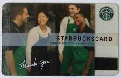 Starbucks Shareholder Special Edition 2006 Card Old Logo MINT RARE PIN Intact - Sold on eBay Jun, 12th 2019 for $40.00