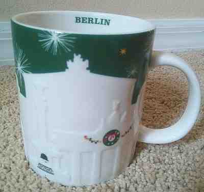 Starbucks Mug Berlin Green Christmas Relief - Sold on eBay Jun, 12th 2019 for $29.99