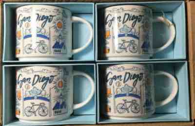 Lot Of 4 Starbucks “Been There Series” Cup San Diego - Sold on eBay Jun, 12th 2019 for $48.00