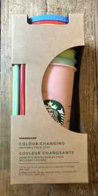 Starbucks Reusable COLOR CHANGING Cold Cups 1 Pack (Total of 5 Cups) *New* - Sold on eBay Jun, 12th 2019 for $90.00