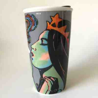 Starbucks Milton Glaser 25th Anniversary Siren Mermaid Travel Tumbler 2016 - Sold on eBay Jun, 12th 2019 for $18.00