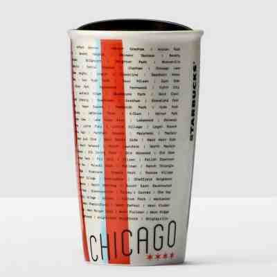 Starbucks Chicago Area and Neigborhood Double Wall Ceramic Mug Tumbler 12 Fl Oz - Sold on eBay Jun, 12th 2019 for $39.95