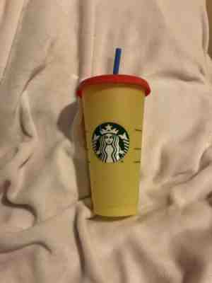 Starbucks Color Changing Reusable Cup Yellow /Citron - Sold on eBay Jun, 12th 2019 for $15.00