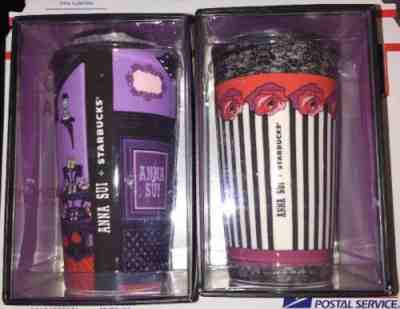 Set Of Starbucks 2015 Anna Sui Boutique & Rose Stripe 12Oz Ceramic Tumblers NIB - Sold on eBay Jun, 11th 2019 for $54.99