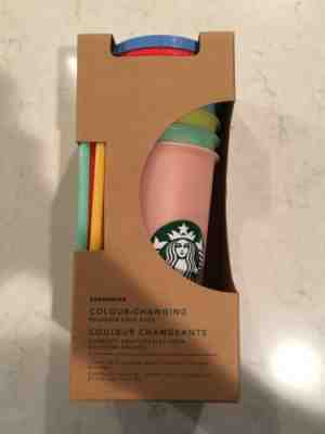 NEW Starbucks Color Changing Reusable Cold Cup Collection Pack *RARE* - Sold on eBay Jun, 11th 2019 for $62.00