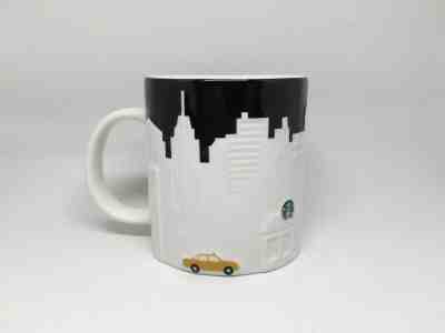 STARBUCKS NEW YORK NYC Skyline TAXI Relief COLLECTOR 16 OZ CUP NIB - Sold on eBay Jun, 11th 2019 for $19.00