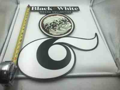STARBUCKS Coffee Store Display Magnetic Sign 20” X 15” Black & White Mocha - Sold on eBay Jun, 11th 2019 for $30.00