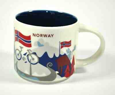 Starbucks 2018 You Are Here Series NORWAY 14 oz Coffee Mug Tea Cup EUC YAH - Sold on eBay Jun, 11th 2019 for $39.99