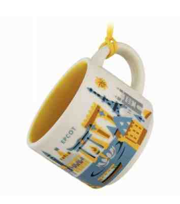  DISNEY STARBUCKS "YOU ARE HERE" "EPCOT" MUG CHRISTMAS ORNAMENT NWTS - Sold on eBay Jun, 11th 2019 for $18.69