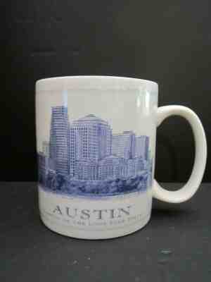 2006 Starbucks AUSTIN coffee mug Blue City Skyline 18 Fl Oz Architect series - Sold on eBay Jun, 11th 2019 for $18.95