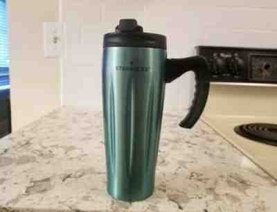 Starbucks Solo  Aroma  Stainless Steel Tumbler Turquoise 16 oz  - Sold on eBay Jun, 11th 2019 for $24.99