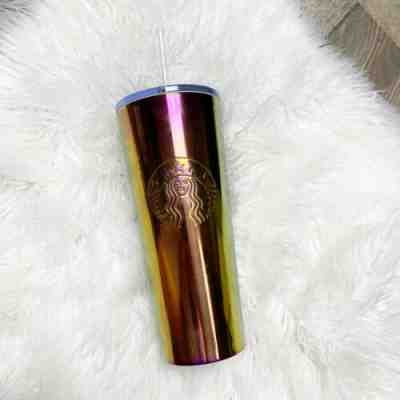 Starbucks 2019 Summer Rainbow Iridescent Metallic Stainless Tumbler Cup 24oz NEW - Sold on eBay Jun, 11th 2019 for $29.99