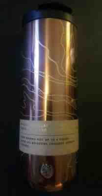 Starbucks 2018 Rose Gold Vacuum Insulated Flip Top Stainless Steel Tumbler 16 oz - Sold on eBay Jun, 11th 2019 for $20.00