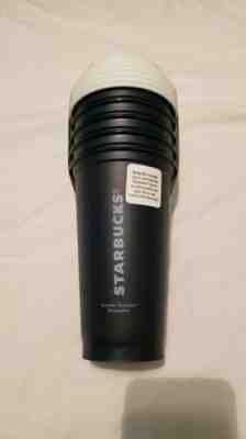 Starbucks Lot of 6 Blue Reusable Recyclable Grande 16 oz Plastic Coffee Tea Cup - Sold on eBay Jun, 11th 2019 for $20.00