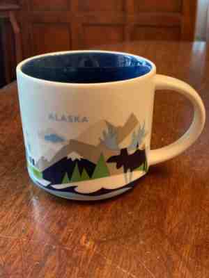 STARBUCKS 2015 You Are Here Collection ALASKA Mug 14oz YAH Moose Whale Mountains - Sold on eBay Jun, 11th 2019 for $26.99
