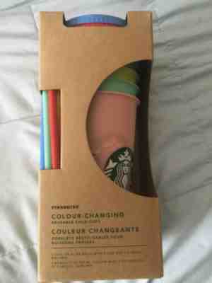 Starbucks 2019 Colour-Changing Reusable Cold Cups 5 pk - Sold on eBay Jun, 11th 2019 for $56.00