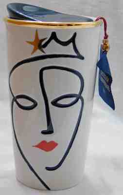 NEW Starbucks 2015 Anniversary Mermaid Face Crown Ceramic Tumbler in Box w/Tag - Sold on eBay Jun, 11th 2019 for $19.99