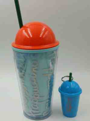 2014 Frappuccino Cold Cup Starbucks Acrylic Dome Lid Tumbler + Keychain New - Sold on eBay Jun, 11th 2019 for $18.99