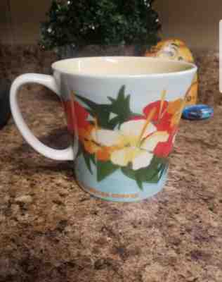 EUC Starbucks 2010 Hibiscus Hawaii Bone China Coffee Mug/Cup - Sold on eBay Jun, 11th 2019 for $19.50