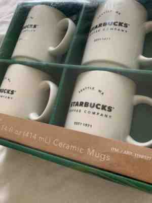 Starbucks Coffee Company 14 OZ Ceramic Mugs Gift Set - 4 Pack - Sold on eBay Jun, 11th 2019 for $17.50